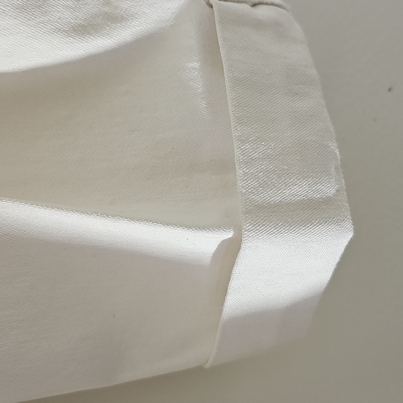 Womens White Pants With Enbrodery Pockets. Size Small P. Side Zipper. - Picture 5 of 8
